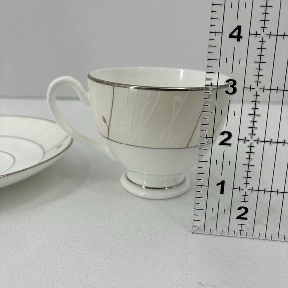 Waterford Fine China Lisette Footed Cup and Saucer Replacement Set Coffee Tea - Picture 10 of 10